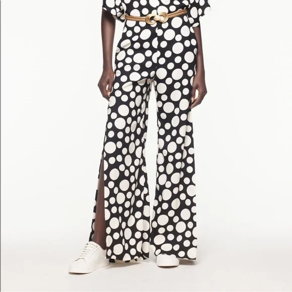 NWT - Zara Studio Limited Edition Black and White Polka Dot Jumpsuit - Picture 2 of 11